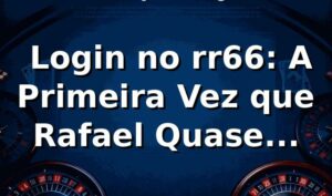 🔐 Login no rr66: A Primeira Vez que Rafael Quase Desistiu (e Por Que Não Desistiu)